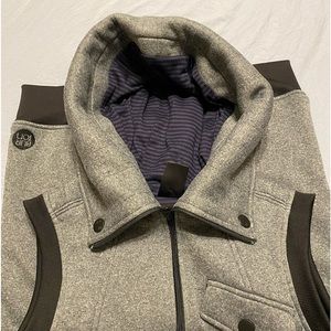Women's Burton DryRide Snowboard‎ Vest Hooded Grey Black Size L
